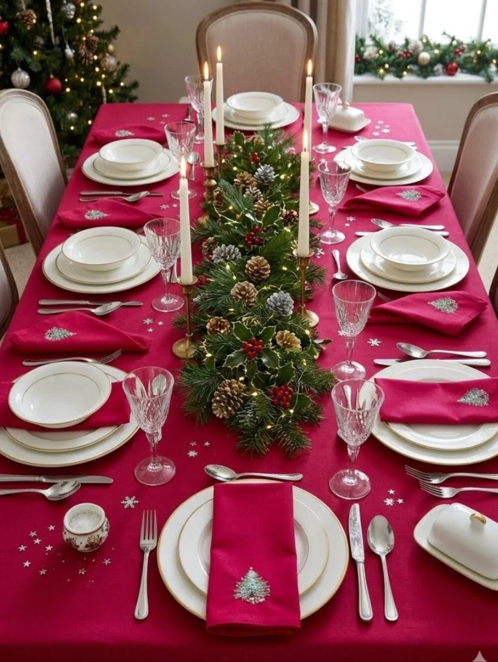 RED CHRISTMAS NAPKINS